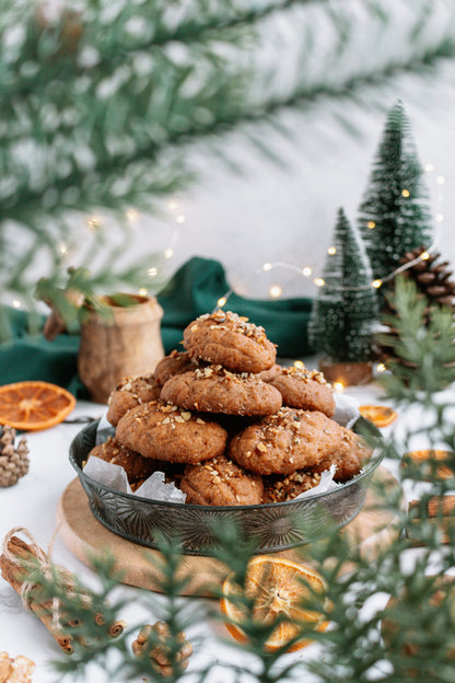 Melomakarona - Honey Walnut Vegan Cookies (Traditional)